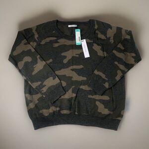 Stitches And Stripes Women’s Wynona Scoop Neck Camo Pullover Sweater Size XL NWT